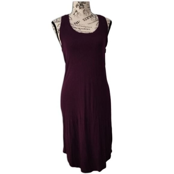 Victoria’s Secret Sheath Sleeveless Dress Racerback Eggplant Purple Size Medium - Picture 1 of 6